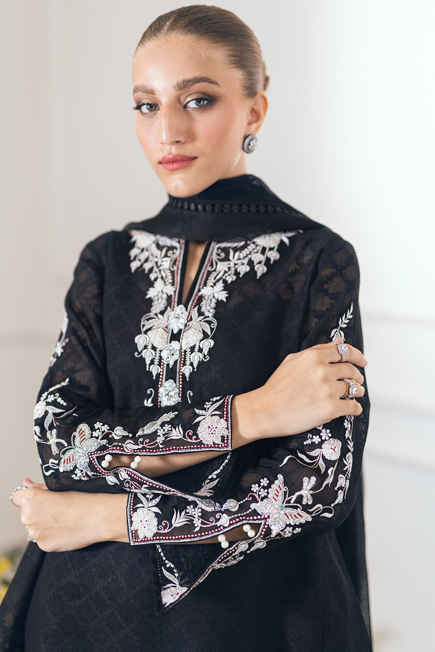 Shirt And Dupatta-Cotton Net