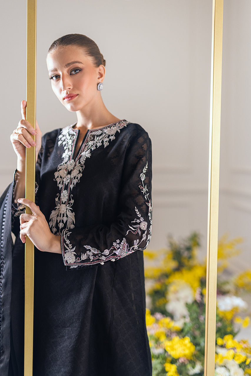 Shirt And Dupatta-Cotton Net