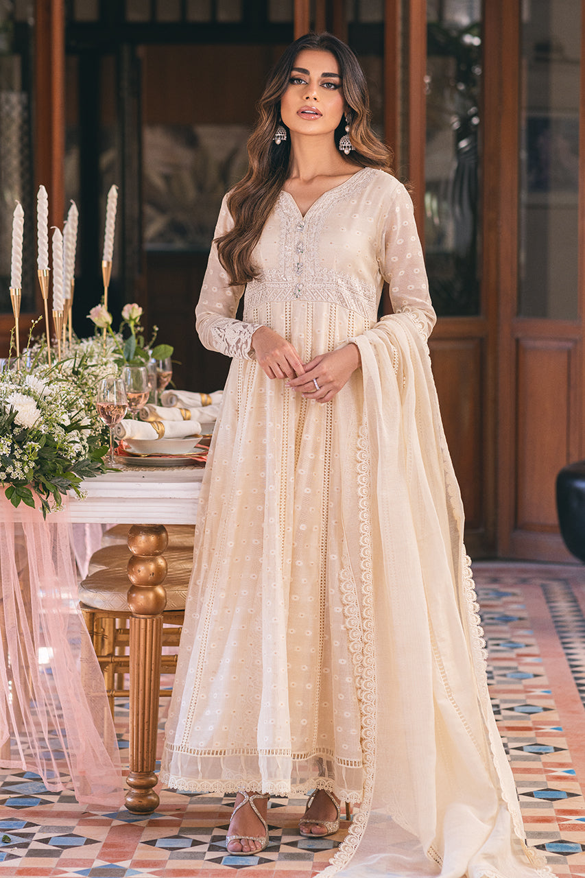 Shirt And Dupatta-Cotton Net