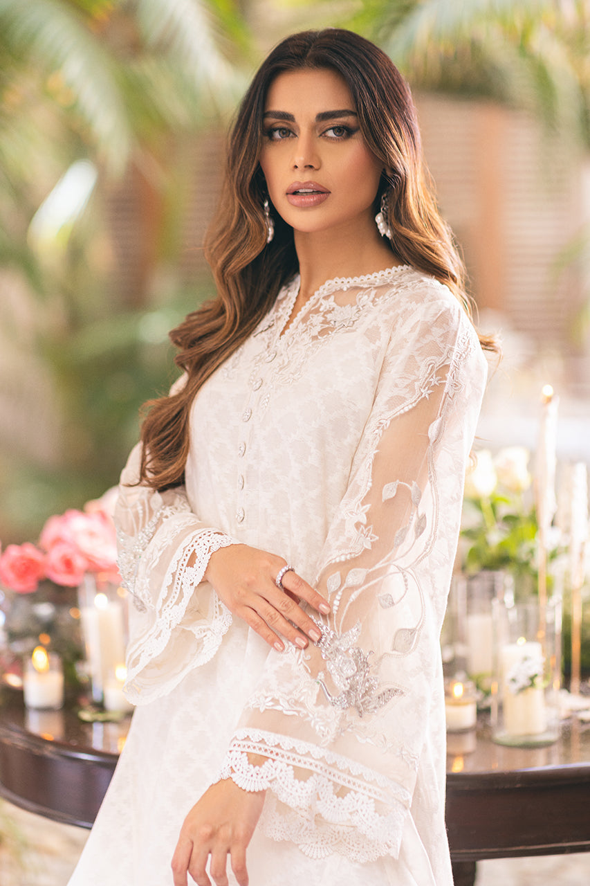 Shirt And Dupatta-Cotton Net