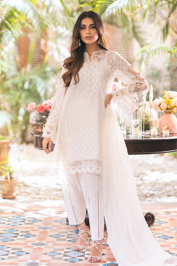 Shirt And Dupatta-Cotton Net