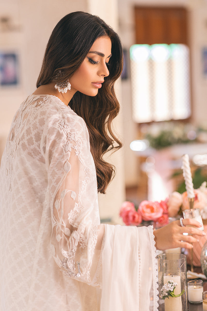 Shirt And Dupatta-Cotton Net