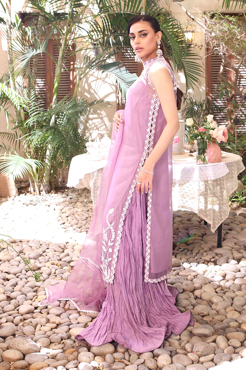 Shirt And Dupatta-Kattan Organza