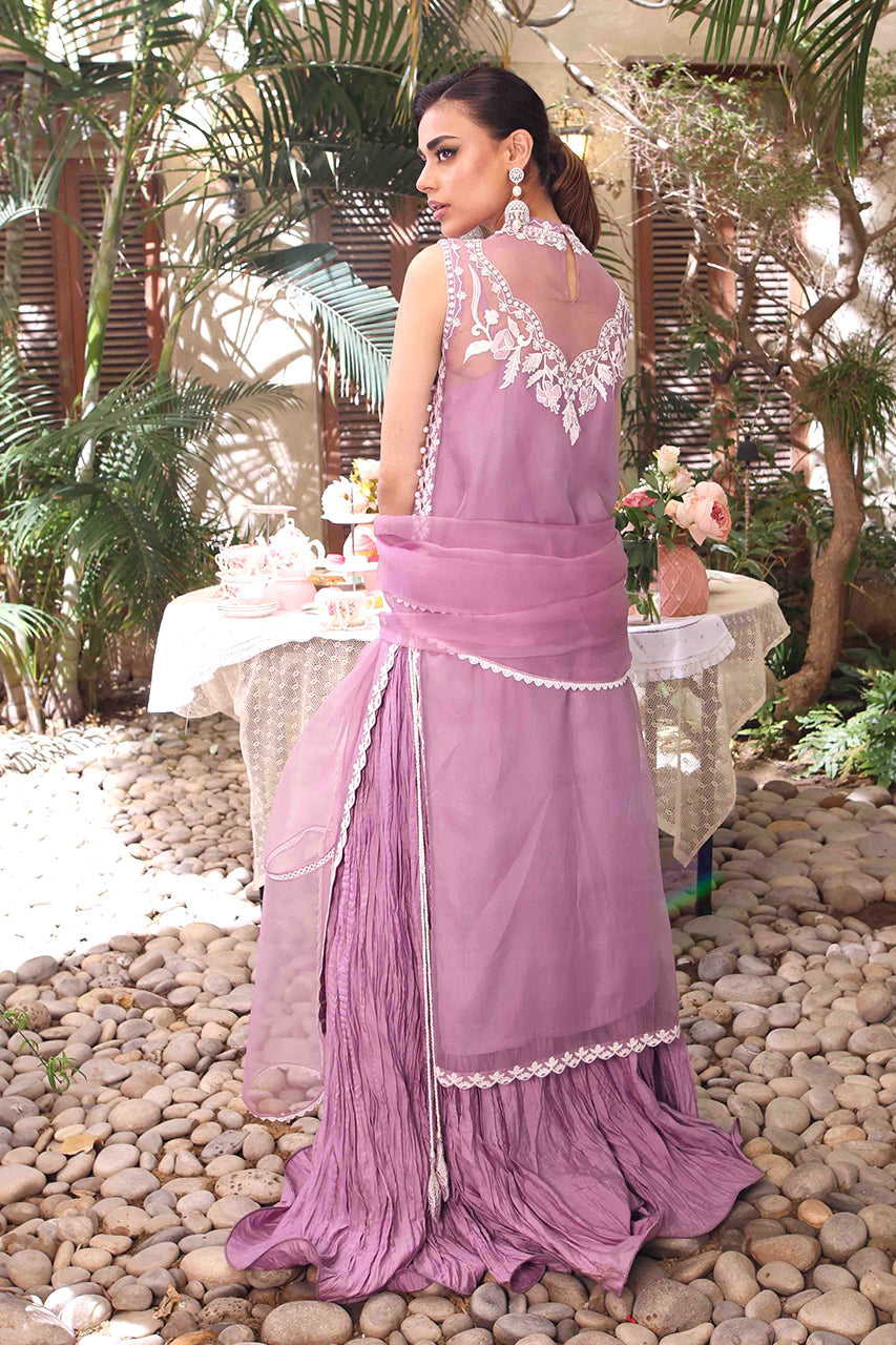 Shirt And Dupatta-Kattan Organza