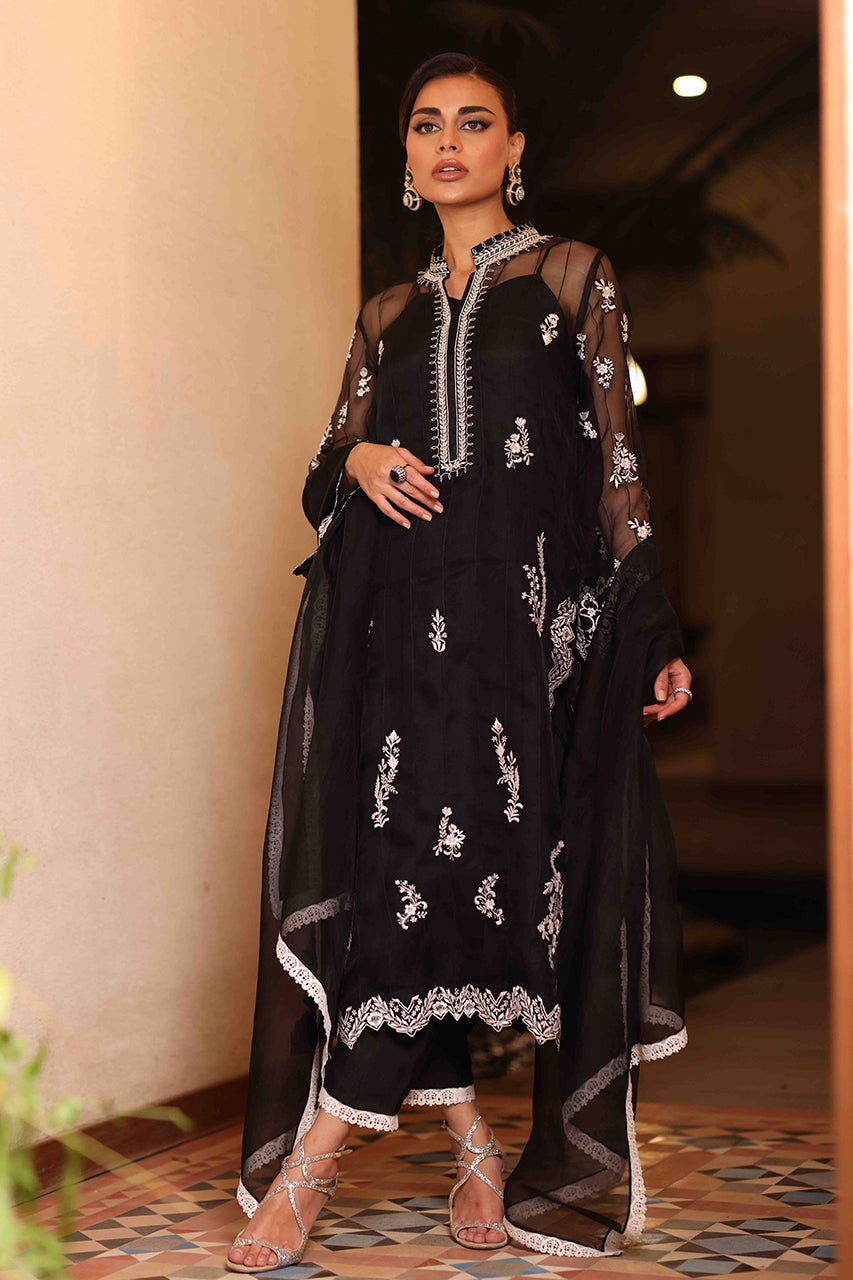 Shirt And Dupatta-Kattan Organza