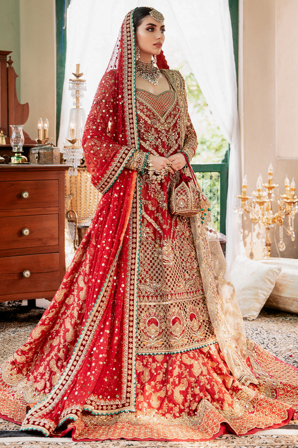 Full Set With Two Dupattas-French Net