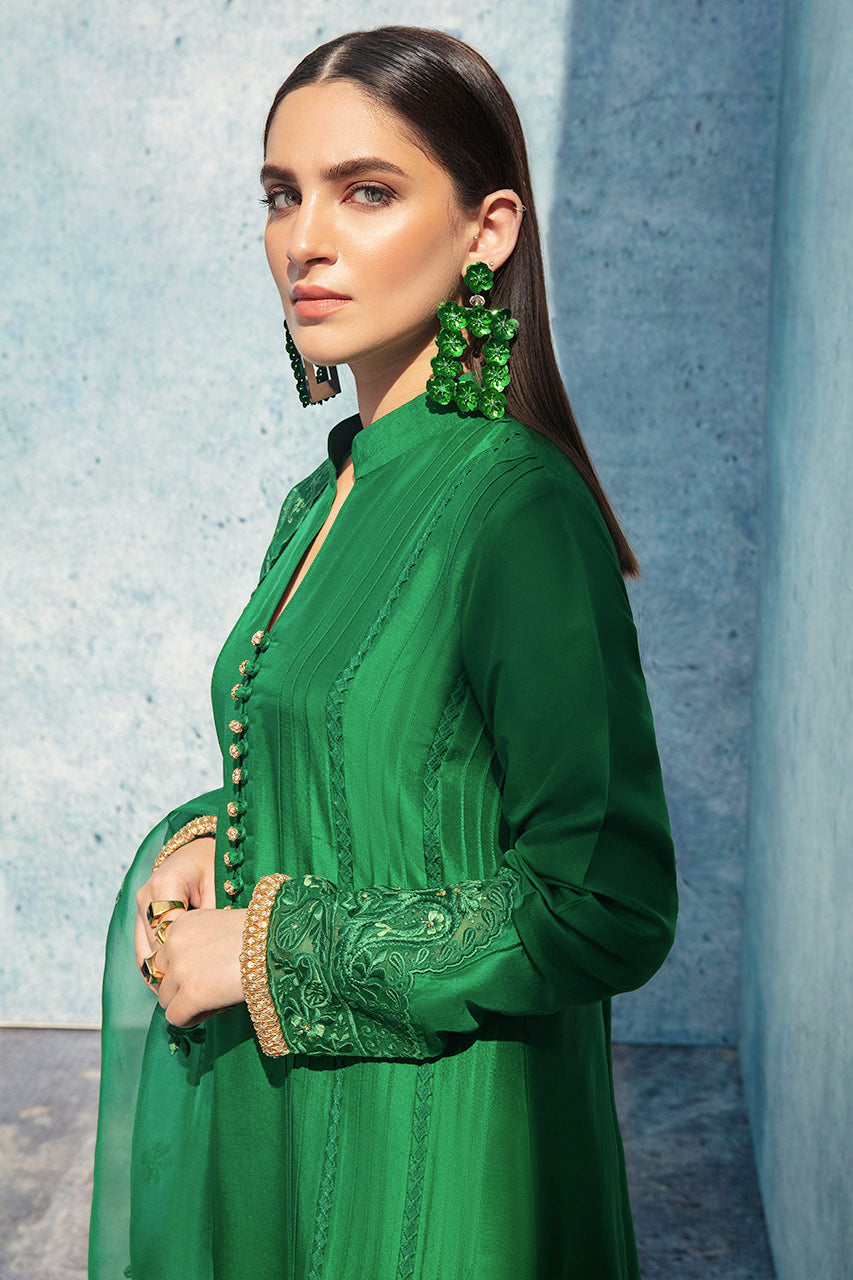 Shirt And Dupatta-Raw Silk